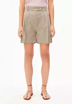 armedangels Stripe Kaayua Shorts Regular Fit High Waist (30008534) sand stone/undyed/pink mist