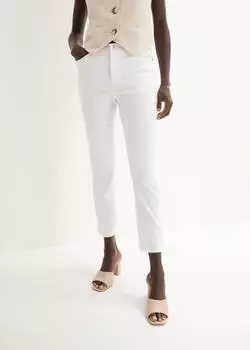 bonprix Push-up-Jeans Regular Fit, Mid Waist, 7/8-Länge (92258095) weiß