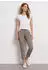 Street One 7/8 Slim Leg Hose im Satin-Look (A380469) dunkelbeige