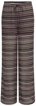 Only ONLSANDY WIDE TIE STRING PANTS JRS Schlupfhose Regular Fit (12107740) chocolate martini pattern:weiß brick rot comb (sandy)