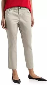 Street One 7/8 Slim Leg Hose im Satin-Look (33621244) cobble stone