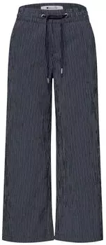 Street One High Waist Wide Leg Leinenlook Hose (13618047) deep blue