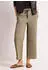 Street One High Waist Wide Leg Linen Look Hose (A380290) silent sand