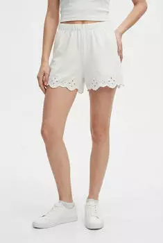 Vero Moda VMLOUISE HW SHORTS Regular Fit (77854909) snow white