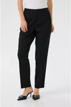 Kaffe Women's Pants Tailored Cropped Wide Leg Seamline Trousers (10510647) schwarz deep