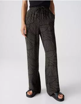 Opus MAROU Wide Leg Pants schwarz