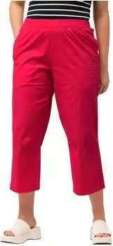 Ulla Popken Ruby 7/8 Hose mit geformtem Knie und geradem Bein (819749) neonpink