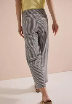 Cecil Seersucker Hose Loose Fit (B381217) brown cacao