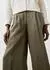 bonprix Bundfaltenhose aus Leinen Loose Fit mit Knittereffekt (52272348) dunkeloliv