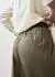 bonprix Bundfaltenhose aus Leinen Loose Fit mit Knittereffekt (52272348) dunkeloliv