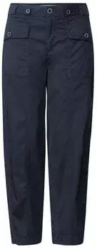 Street One High Waist Barrel Leg Hose im Casual Fit (A381355) darkest blue