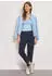 Street One High Waist Barrel Leg Hose im Casual Fit (A381355) darkest blue
