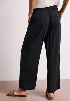Street One 7/8 High Waist Wide Leg Hose im Loose Fit (A380289) pine grove green