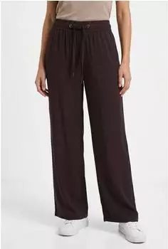 Street One 7/8 High Waist Wide Leg Hose im Loose Fit (A380289) deep earth