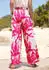 Lascana Wide leg culotte creme/pink bedruckt