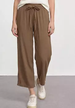 Street One 7/8 High Waist Wide Leg Hose im Loose Fit (A380289) cold brew brown