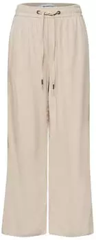 Street One 7/8 High Waist Wide Leg Hose im Loose Fit (A380289) cobble stone