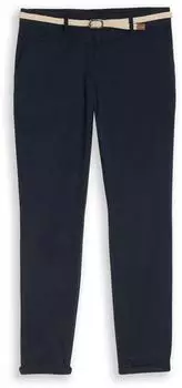Tom Tailor Chino Hose Slim Fit mit Gürtel und Stretch (1049979) sky captain blue
