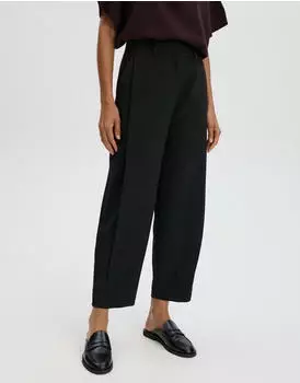 someday. Catsby Barrel verkürzte City Pants mit Komfortbund schwarz