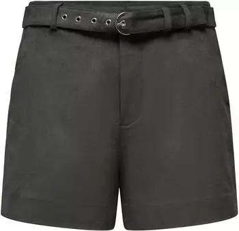 Only ONLTAVIA HW Kunstwildleder Gürtel Shorts mit Gürtel (38693507) beluga