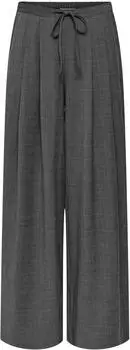 Only Tall Wide Leg Trousers (15376501) dark grey melange