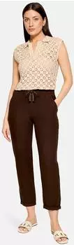 Cartoon Leinenhose (22311657) dunkelbraun