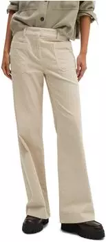 Marc O'Polo Stretch Cotton Corduroy Trousers Flared Fit (37623756) linen beige