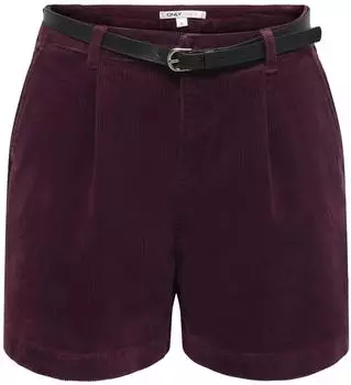 Only ONLZEVA HW BELT CORD SHORTS Regular Fit (15376921) lila/schwarz