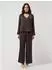 Y.A.S YASPELLA HW Wide Pants Anzughose mit Stretch (26041054) chocolate brown