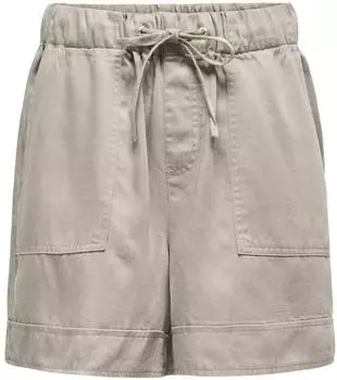 Only Onlkenya Life Utility Shorts - cobblestone