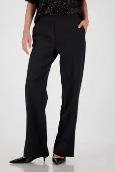 Monari Straight-Leg-Hose mit breitem Bund (75603404) schwarz