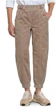 Street One Pantalon Taille Haute High Waist Trousers with Elastic Waistband (A381469) sanded amber