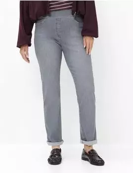 BRAX Damen Five-Pocket-Hose Style CARINA GREY SLIGHTLY USED denim grau Gr. (106000_10936920_06)