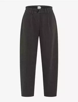 BRAX Damen Bundfaltenhose Style MEGAN S SMOKE GREY dunkelgrau Gr. (095913_9942220_04)
