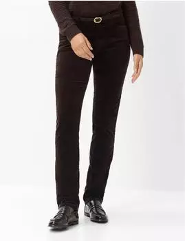 BRAX Damen Five-Pocket-Hose Style CAROLA BRUNETTE dunkelbraun Gr. (091033_9173720_55)