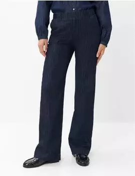 BRAX Damen Marlenehose Style PAM FLARED DARK BLUE denim dunkelblau Gr. (106510_10933620_22)