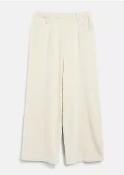 s.Oliver Wide-Leg-Hose mit Elastikbund aus Cord beige 2184088.8102.