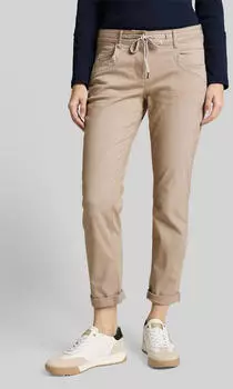 Tom Tailor 7/8 Hose Tapered mit Bindeband am B&uuml;ndchen (1040963) soft taupe grey