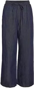 Noisy May Kenzie Mid-Waist Wide-Leg-Jeans Washed Look (27037913) dunkelblau
