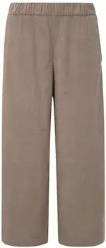 s.Oliver Cord-Hose Wide Leg mit Elastikbund grau