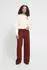 ICHI Kate Wide Fit Hose mit Bügelfalten (20116768) madder braun