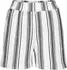 Lascana Crepe Shorts mit Streifen (99541269) weiß/marine/schwarz