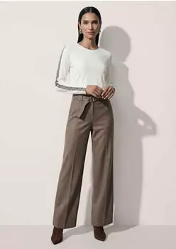 Madeleine B&uuml;gelfaltenhose (32023461) taupe/melange