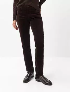 BRAX Damen Five-Pocket-Hose Style MARY BRUNETTE dunkelbraun Gr. (091033_9173420_55)