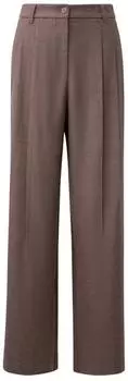 s.Oliver Weiche Extra Wide Leg Hose mit Bundfalten / braun 2180924.89H9.