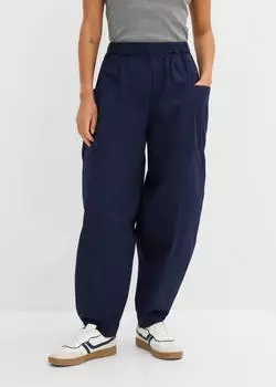 bonprix 3/4-Hose aus Leinen-Mix mit Seitenschlitzen, Regular Fit (91670795) dunkelblau