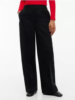 Tommy Hilfiger Cotton Wide Leg Pant Hose (WW0WW49471) schwarz