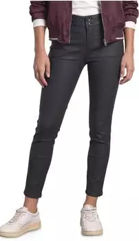 Street One Mid Waist Hose im Slim Fit in Leder-Optik (A38088110001)