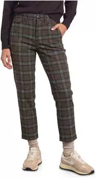 Street One Mid Waist Chino mit Karomuster im Casual Fit (A38158837874)