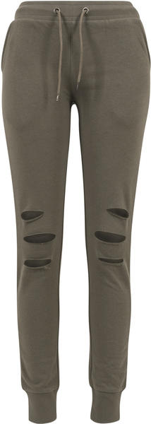 Urban Classics Ladies Cutted Terry Pants olive (TB1304-176)